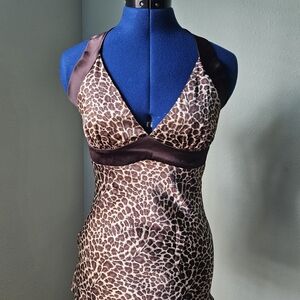 Papaya Animal Print Satin Chemise